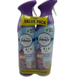 Febreze Air Mist Moonlight Breeze with Gain 2 pack, 8.8 oz